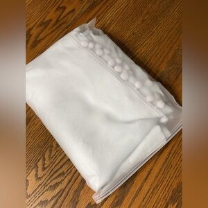 White curtain panel